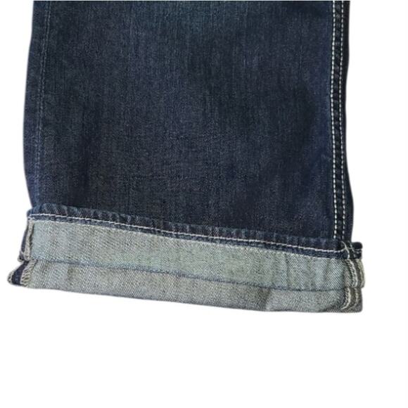 BKE Tyler Jeans Men’s 31x29 Straight Leg Blue Dark Wash Altered Hem Casual Denim - Picture 7 of 12
